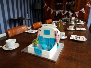 Feesttaarten - 3D taart Grieks huis Santorini