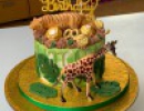 Feesttaarten - Dripcake jungle met speelgoed David