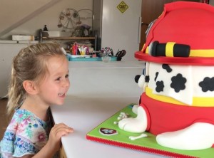 Kindertaarten - 3D Paw Patrol taart Marshall Kindertaarten - 3D Paw Patrol taart Marshall