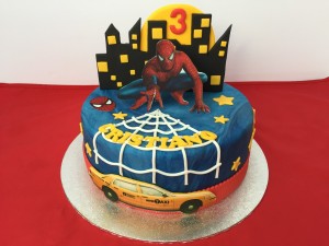 Kindertaarten - Spiderman fototaart Cristiano Kindertaarten - Spiderman fototaart Cristiano