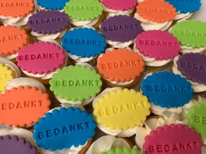 Cupcakes - Bedankt cupcakes